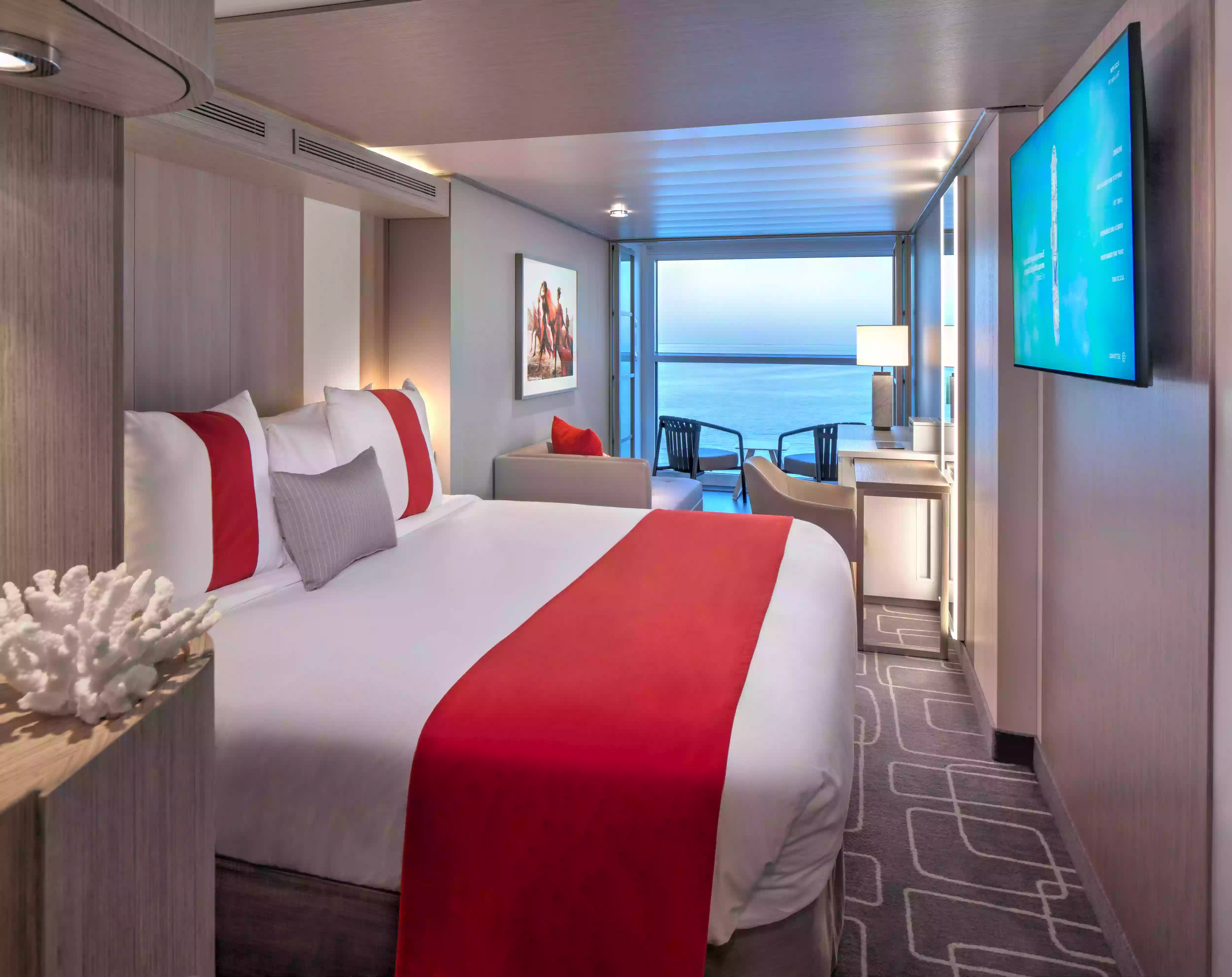 Edge Stateroom with Infinite Veranda (Partial View)