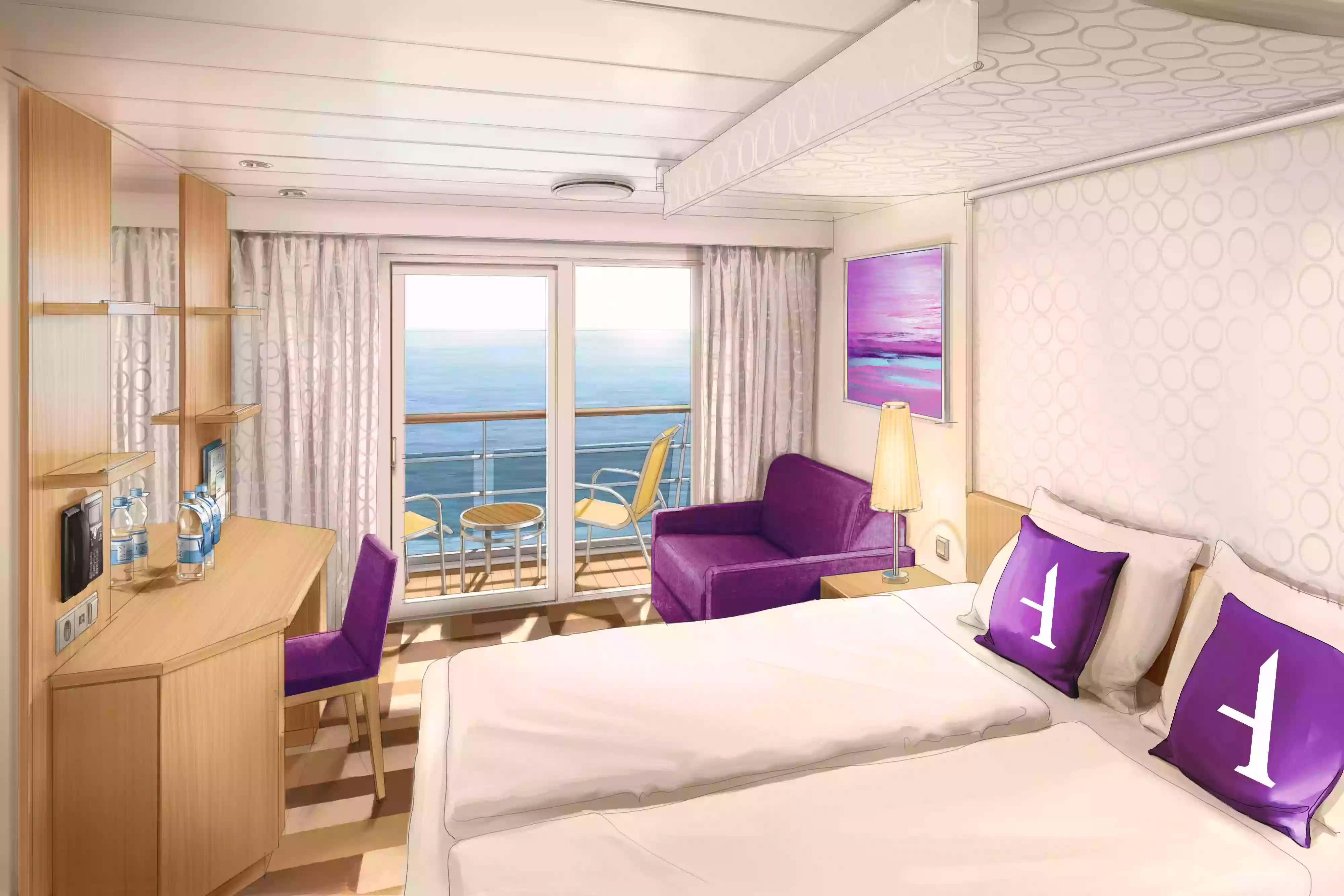 Balcony Cabin (Deck 9 & 10)